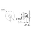 KOHLMAN AXEL QW220AR40-zestaw prysznicowy+deszczownica 40CM