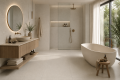 Gres 60x120 Terrazzo Kremowy Sabbia Mat Dado Geology Cotto One A4H1159