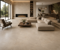 Gres kamienny z żyłą na podłogę 100x100 (99,5x99,5) matowy, szaro beżowy taupe A4H508 Volterra Bone