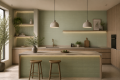 Płytka cegiełka na ścianę 5x20 zielona matowa Estudio Ceramico Glenbrook October Mist Flat E237133