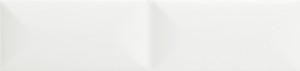 Płytka cegiełka na ścianę 5x20 biała matowa Estudio Ceramico Glenbrook Polar White Padded E237151