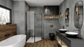 Gres szkliwiony Anthracite ciemny szary beton matowy 40x40 A4H283 Bost
