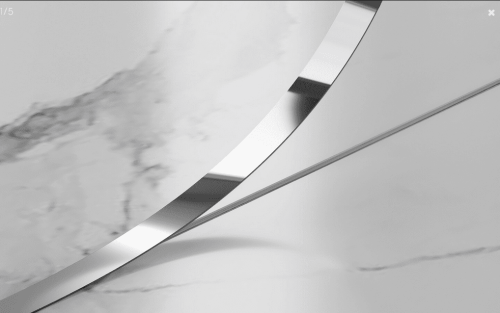 LISTWA DEKORACYJNA PŁASKA "I" SILVER 2700X20mm