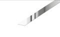 LISTWA DEKORACYJNA PŁASKA "I" SILVER 2700X20mm