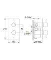 KOHLMAN AXEL QW433AB- bateria wannowa termostatyczna