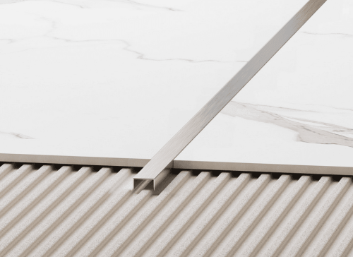 PROFIL DEKORACYJNY REKTYFIKOWANY SZCZOTKOWANY / MATOWY EXCLUSIVE SILVER 2700X8mm