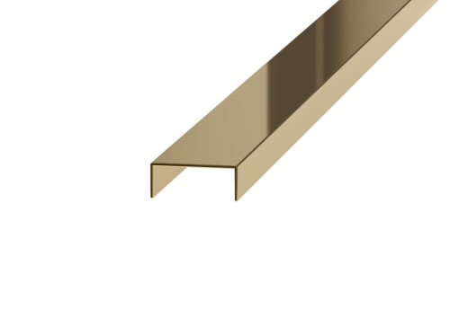 PROFIL DEKORACYJNY POLEROWANY STANDARD GOLD 2440X10mm