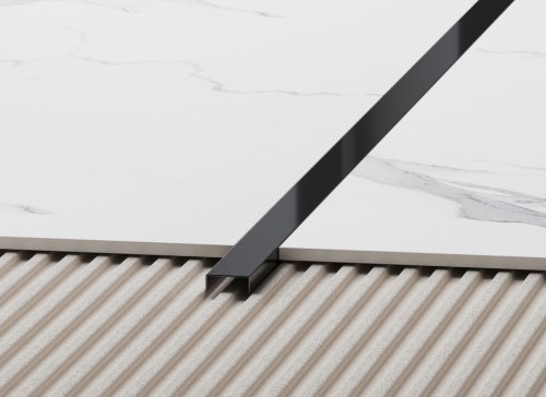 PROFIL DEKORACYJNY REKTYFIKOWANY POLEROWANY  PRO BLACK 2700X10mm