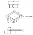 A4H Kratka Odpływowa niska 30x30 cm – Montaż 54 mm