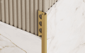 LISTWA WYKOŃCZENIOWA REKTYFIKOWANA SZCZOTKOWANA TYPU "P" GOLD BRUSHED 2700X105x100 mm