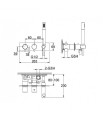 KOHLMAN AXEL QW265AGD- bateria wannowa termostatyczna