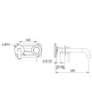 KOHLMAN AXEL QB180AGD- Bateria podtynkowa umywalkowa