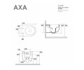 AXA GLOMP miska Wc wisząca biała RIMLESS
