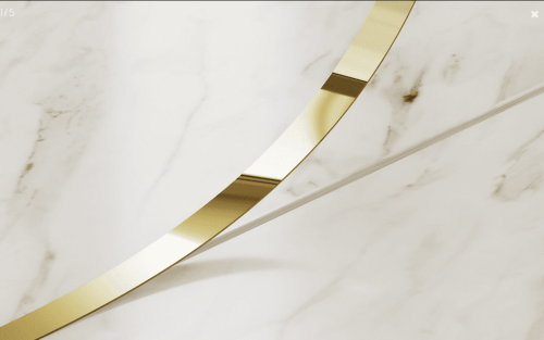 LISTWA DEKORACYJNA PŁASKA "I" GOLD 2700X20mm