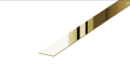 LISTWA DEKORACYJNA PŁASKA "I" GOLD 2700X20mm