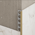LISTWA WYKOŃCZENIOWA SZCZOTKOWANA/MATOWA TYPU "L" ANTIC BRONZE BRUSHED 2700X105x0,8 mm
