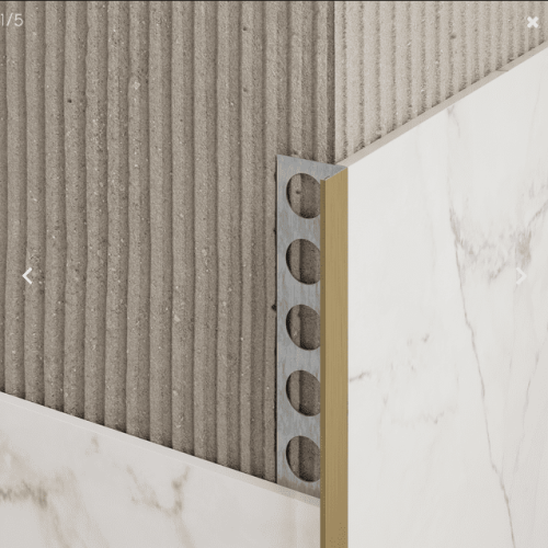 LISTWA WYKOŃCZENIOWA SZCZOTKOWANA/MATOWA TYPU "L" ANTIC BRONZE BRUSHED 2700X105x0,8 mm