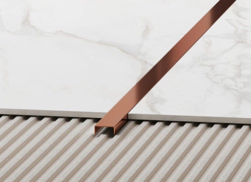 PROFIL DEKORACYJNY REKTYFIKOWANY POLEROWANY  PRO BRONZE 2700X10mm