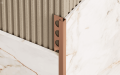 LISTWA WYKOŃCZENIOWA REKTYFIKOWANA SZCZOTKOWANA TYPU "P" BRONZE BRUSHED 2700X105x100mm