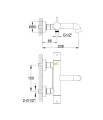 KOHLMAN AXEL QW710AGD- Bateria wannowa z termostatem