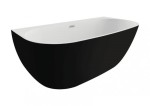 Polimat RISA  Wanna wolnostojąca przyścienna CZARNY MAT 160×80 cm. 15 lat gwarancji !!!