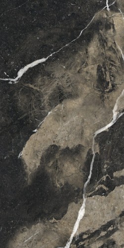 Gres Szkliwiony Na Podłogę 60x120 Black ze złotą żyłą matowy rektyfikowany A4H110 Pierre