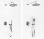 KOHLMAN AXEL QW210AGR25-zestaw prysznicowy+deszczownica 25cm 