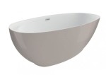 Polimat KIVI Wanna wolnostojąca z półką POPIEL 165×75 cm 15 lat gwarancji !!!