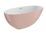 Polimat KIVI  Wanna wolnostojąca z półką  RÓŻ 165×75 cm 15 lat gwarancji !!!