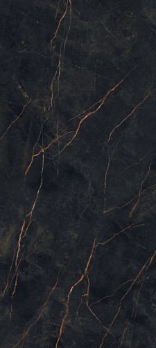 Gres wielkoformatowy 120x280 marmur czarny  ze złotymi żyłami połysk A4H474  Sant Loreno