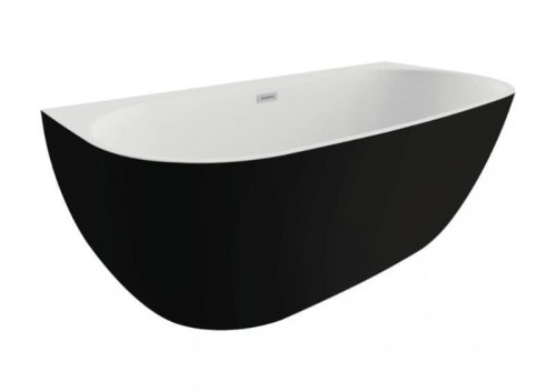 A4H Wanna wolnostojąca przyścienna RISA CZARNY MAT 170×80 cm. 15 lat gwarancji !!!